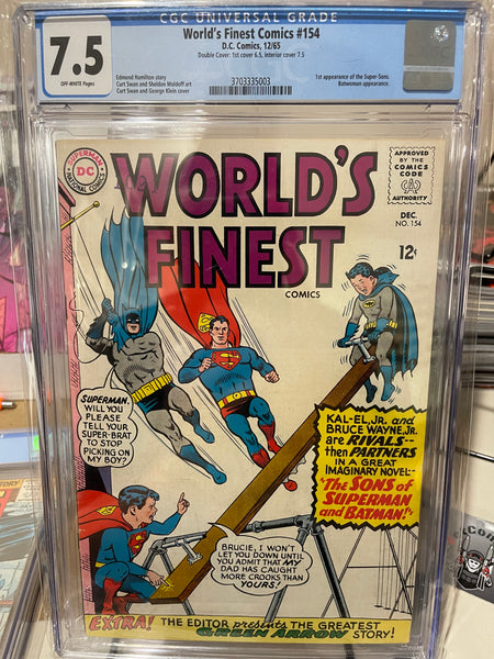 Worlds Finest Comics #154, DOUBLE COVER RARE!!, CGC 7.5